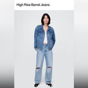 GAP High Rise Barrel Jeans
